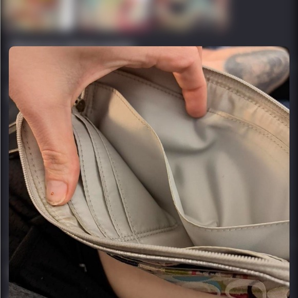 Coach Colorful Circle Pattern Wristlet - Picture 8 of 8